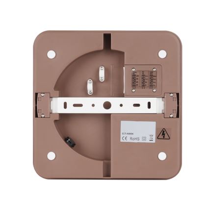 BRILAGI - Luminaria LED de techo exterior BENE LED/24W/230V 26x26 cm marrón IP54