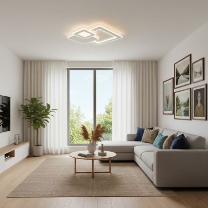 BRILAGI - Luminaria LED de techo regulable MODERN LED/93W/230V 3000-6000K 48,5x48,5 cm + mando a distancia