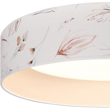 Brilagi - Lámpara de techo LED VELVET SIMPLE LED/24W/230V 3000K Ø 45 cm blanco/flores