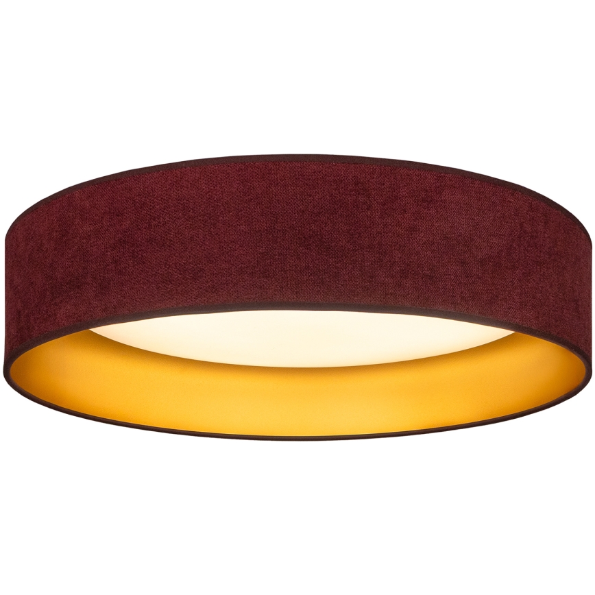 Brilagi - Lámpara de techo LED VELVET SIMPLE LED/24W/230V 3000K Ø 45 cm burdeos/dorado