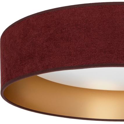 Brilagi - Lámpara de techo LED VELVET SIMPLE LED/24W/230V 3000K Ø 45 cm burdeos/dorado