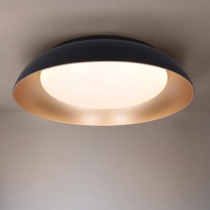 Brilagi - Luminaria LED de techo regulable ALVA LED/48W/230V 3000-6500K Ø 51 cm negra + mando a distancia