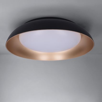 Brilagi - Luminaria LED de techo regulable ALVA LED/48W/230V 3000-6500K Ø 51 cm negra + mando a distancia