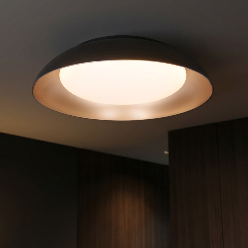 Brilagi - Luminaria LED de techo regulable ALVA LED/48W/230V 3000-6500K Ø 51 cm negra + mando a distancia