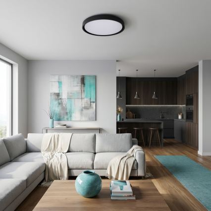 Brilagi - Lámpara de techo LED regulable MATTEO LED/60W/230V 3000-6500K Ø 51,5 cm negra + mando a distancia