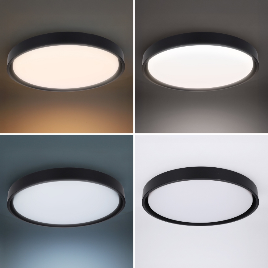 Brilagi - Lámpara de techo LED regulable MATTEO LED/60W/230V 3000-6500K Ø 51,5 cm negra + mando a distancia