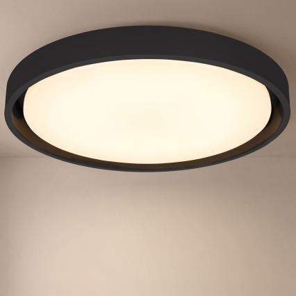 Brilagi - Lámpara de techo LED regulable MATTEO LED/60W/230V 3000-6500K Ø 51,5 cm negra + mando a distancia