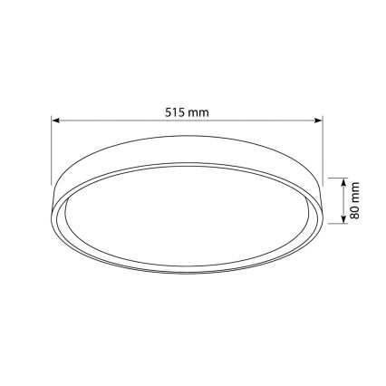 Brilagi - Lámpara de techo LED regulable MATTEO LED/60W/230V 3000-6500K Ø 51,5 cm negra + mando a distancia