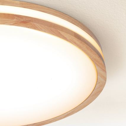 Brilagi - Lámpara de techo LED regulable MOLINA LED/72W/230V 3000-6500K roble Ø 78 cm + mando a distancia
