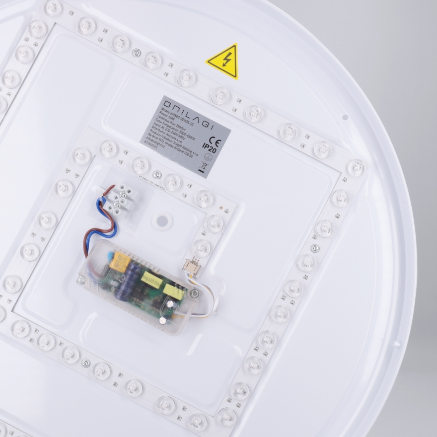 Brilagi - Lámpara de techo LED regulable NANCI LED/60W/230V 3000-6500K Ø 49 cm blanca + mando a distancia