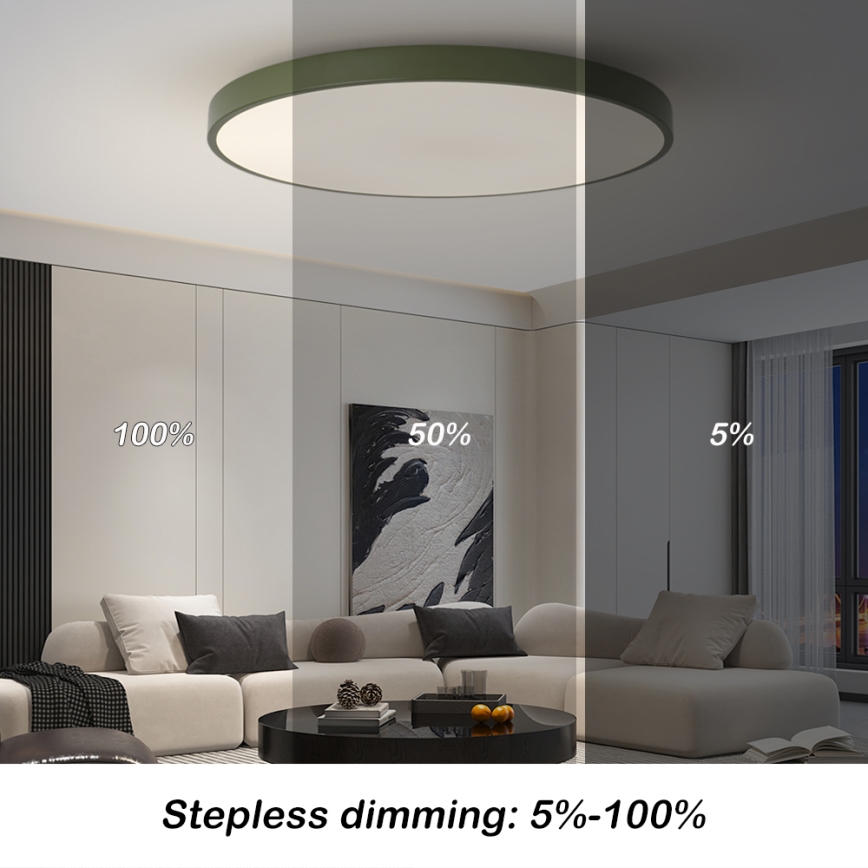 Brilagi - Luminaria LED regulable POOL SMART LED/128W/230V, diámetro 100 cm, Wi-Fi Tuya + control remoto, verde