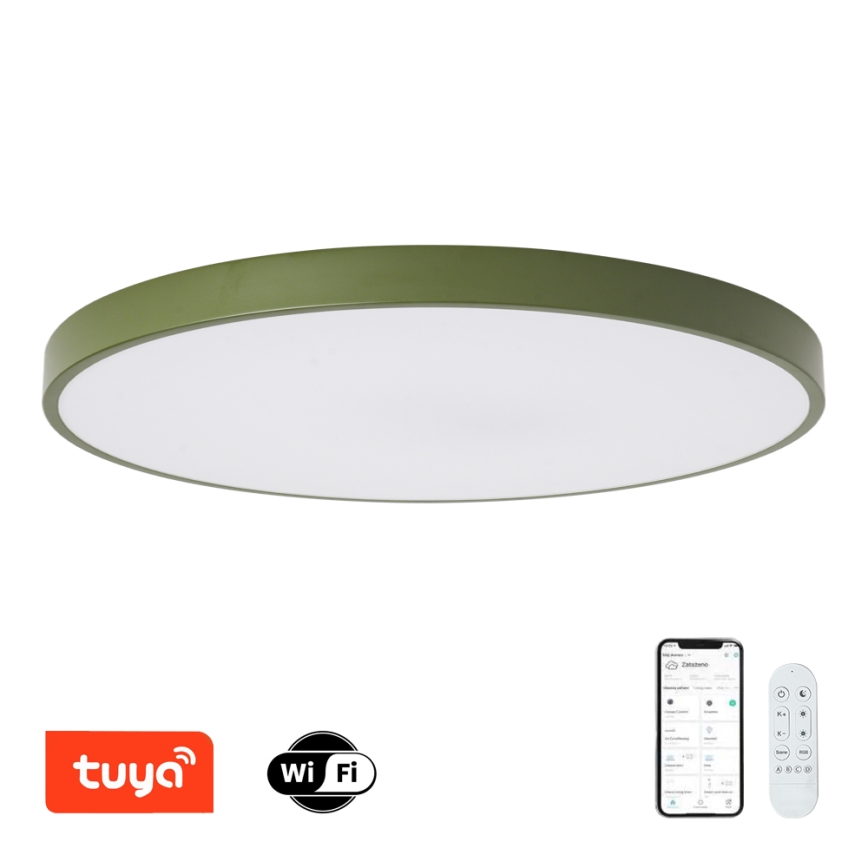 Brilagi - Luminaria LED regulable POOL SMART LED/128W/230V, diámetro 100 cm, Wi-Fi Tuya + control remoto, verde