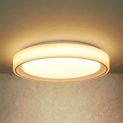 Brilagi - Plafón LED RGB regulable FLOCO LED/30W/230V, diámetro 39,5 cm, 3000-6500K, Wi-Fi Tuya + LED/6W + mando a distancia
