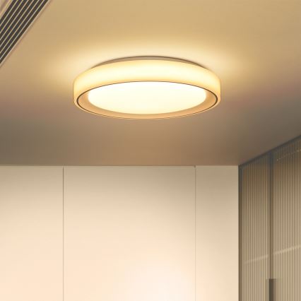 Brilagi - Plafón LED RGB regulable FLOCO LED/30W/230V, diámetro 39,5 cm, 3000-6500K, Wi-Fi Tuya + LED/6W + mando a distancia