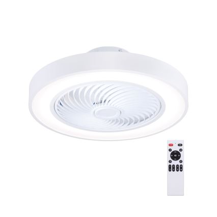 Brilagi - Lámpara de techo LED regulable con ventilador LED/30W/230V 3000–6500K Ø 50 cm blanca + mando a distancia