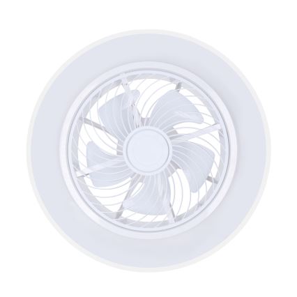 Brilagi - Lámpara de techo LED regulable con ventilador LED/30W/230V 3000–6500K Ø 50 cm blanca + mando a distancia