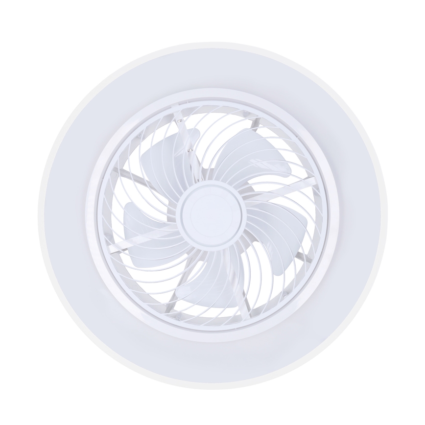 Brilagi - Lámpara de techo LED regulable con ventilador LED/30W/230V 3000–6500K Ø 50 cm blanca + mando a distancia