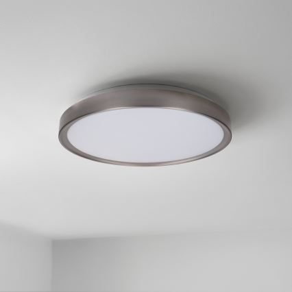 Brilagi - Plafón LED regulable FANCIA LED/48W/230V 3000-6500K Ø 39 cm color plata + mando a distancia