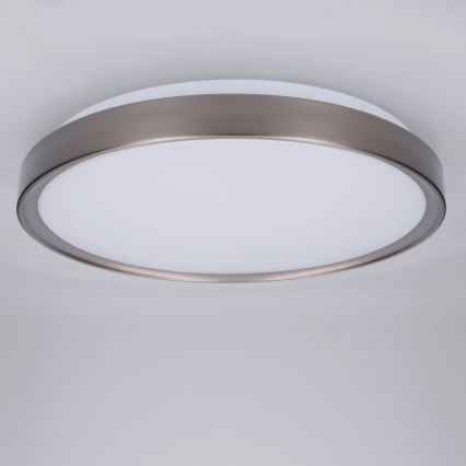 Brilagi - Plafón LED regulable FANCIA LED/48W/230V 3000-6500K Ø 39 cm color plata + mando a distancia