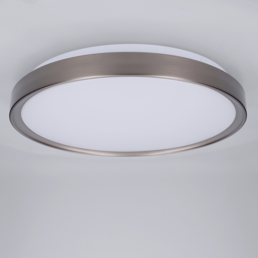 Brilagi - Plafón LED regulable FANCIA LED/48W/230V 3000-6500K Ø 39 cm color plata + mando a distancia