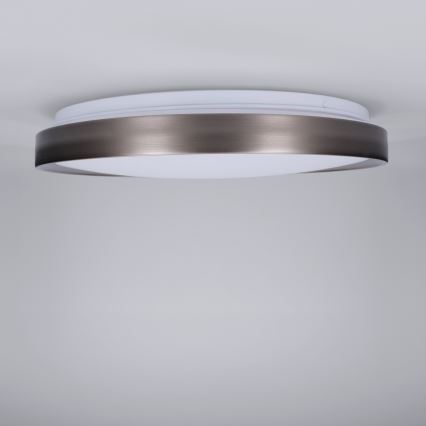 Brilagi - Plafón LED regulable FANCIA LED/48W/230V 3000-6500K Ø 39 cm color plata + mando a distancia
