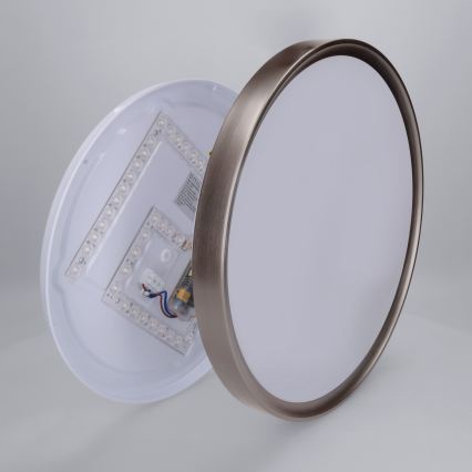 Brilagi - Plafón LED regulable FANCIA LED/48W/230V 3000-6500K Ø 39 cm color plata + mando a distancia