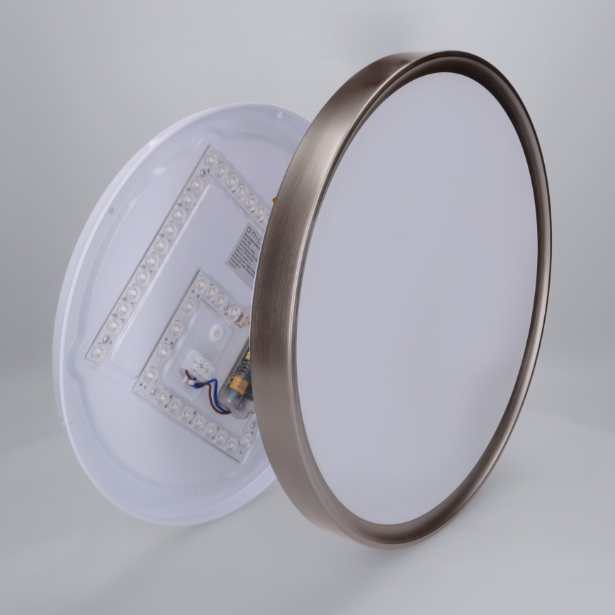 Brilagi - Plafón LED regulable FANCIA LED/48W/230V 3000-6500K Ø 39 cm color plata + mando a distancia