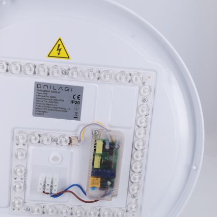 Brilagi - Plafón LED regulable FANCIA LED/48W/230V 3000-6500K Ø 39 cm color plata + mando a distancia