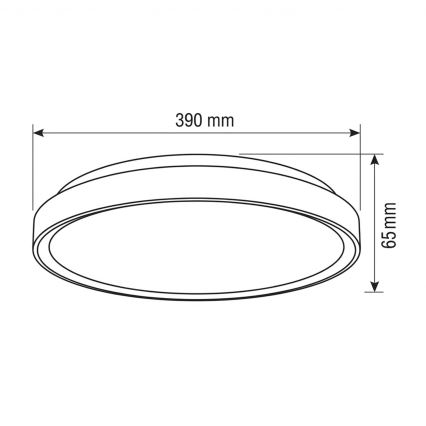 Brilagi - Plafón LED regulable FANCIA LED/48W/230V 3000-6500K Ø 39 cm color plata + mando a distancia