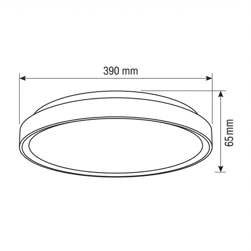 Brilagi - Plafón LED regulable FANCIA LED/48W/230V 3000-6500K Ø 39 cm color plata + mando a distancia