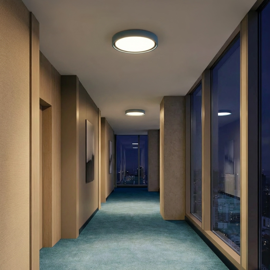 Brilagi - Luminaria de techo LED regulable MATTEO LED/48W/230V 3000-6500K diámetro 41 cm turquesa + control remoto