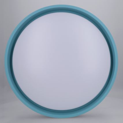 Brilagi - Luminaria de techo LED regulable MATTEO LED/48W/230V 3000-6500K diámetro 41 cm turquesa + control remoto