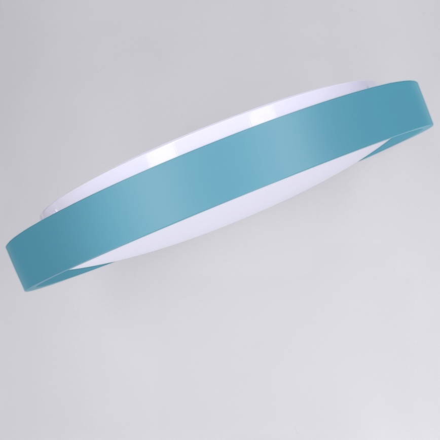 Brilagi - Luminaria de techo LED regulable MATTEO LED/48W/230V 3000-6500K diámetro 41 cm turquesa + control remoto