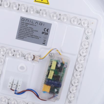 Brilagi - Luminaria de techo LED regulable MATTEO LED/48W/230V 3000-6500K diámetro 41 cm turquesa + control remoto