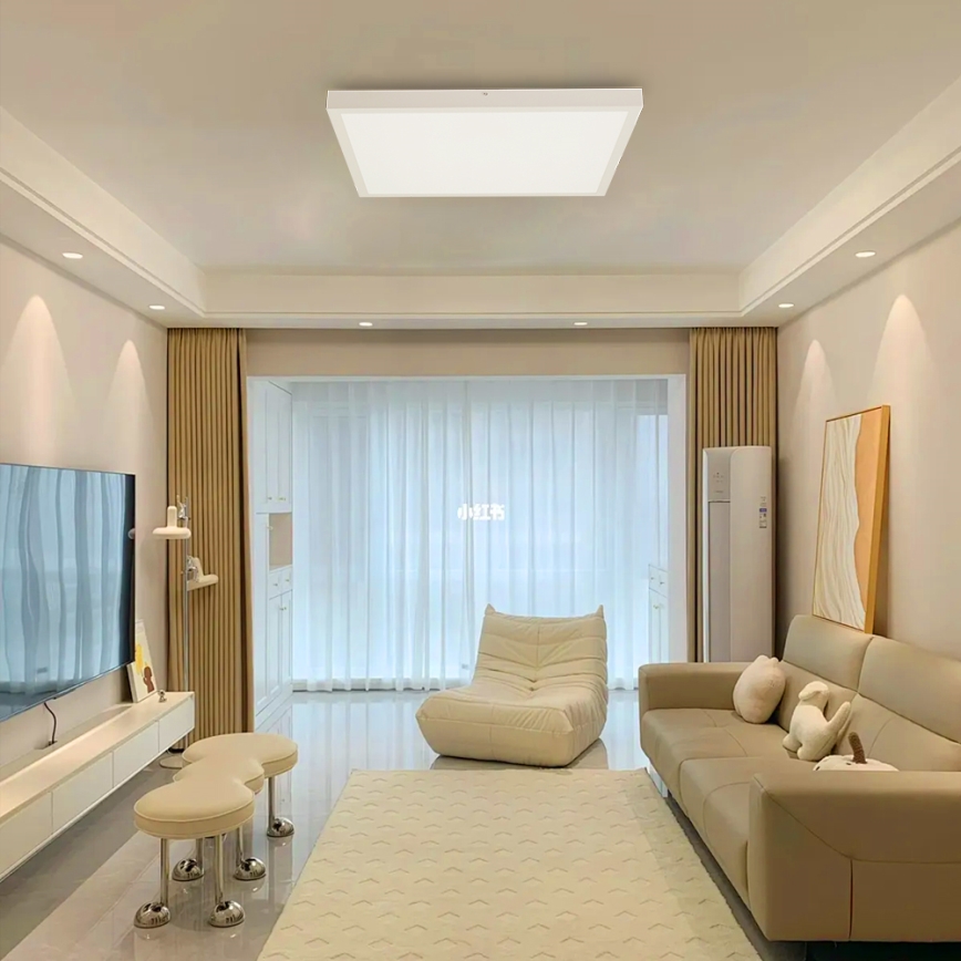 Brilagi - Lámpara de techo LED regulable para baño FRAME SMART LED/50W/230V 60x60 cm 3000-6000K IP44 blanca + mando a distancia