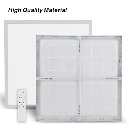 Brilagi - Lámpara de techo LED regulable para baño FRAME SMART LED/50W/230V 60x60 cm 3000-6000K IP44 blanca + mando a distancia