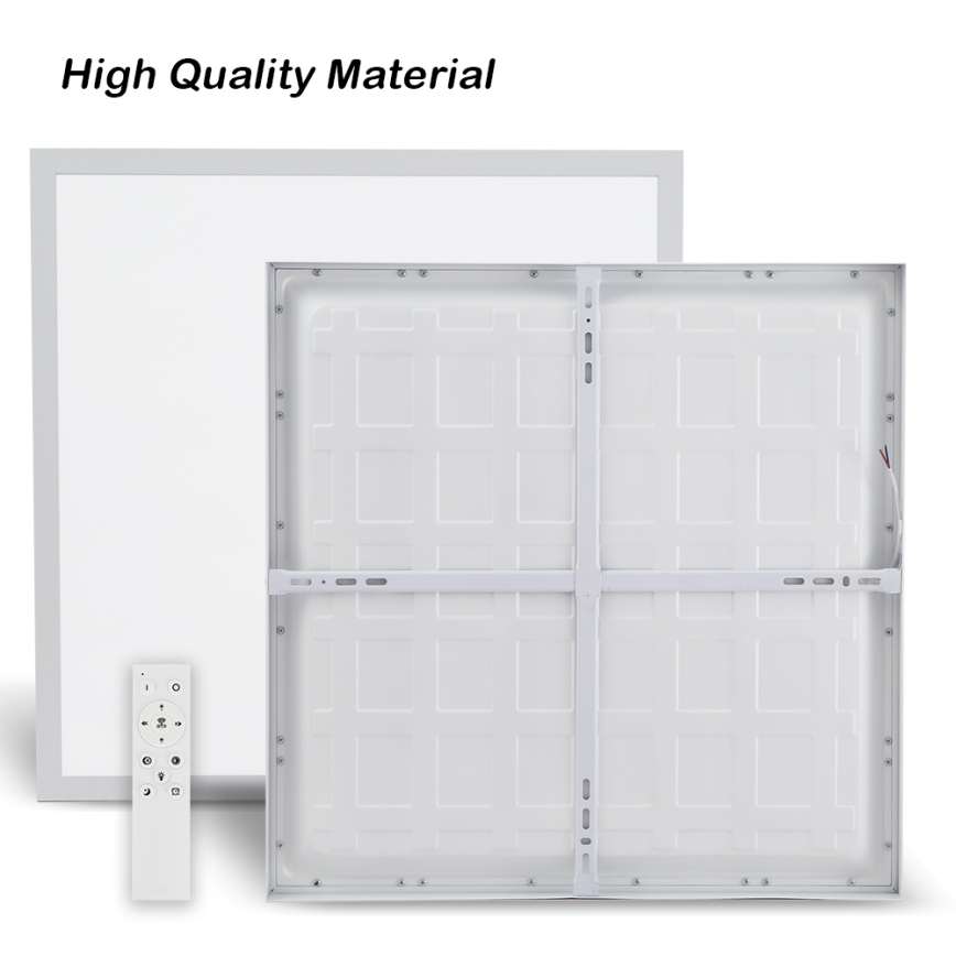 Brilagi - Lámpara de techo LED regulable para baño FRAME SMART LED/50W/230V 60x60 cm 3000-6000K IP44 blanca + mando a distancia