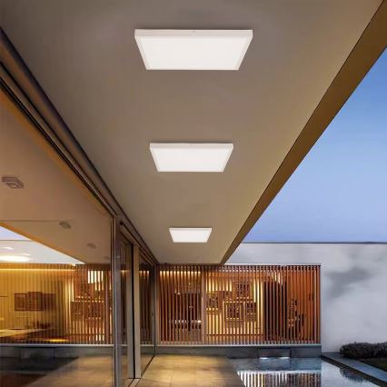 Brilagi - Lámpara de techo LED regulable para baño FRAME SMART LED/50W/230V 60x60 cm 3000-6000K IP44 blanca + mando a distancia