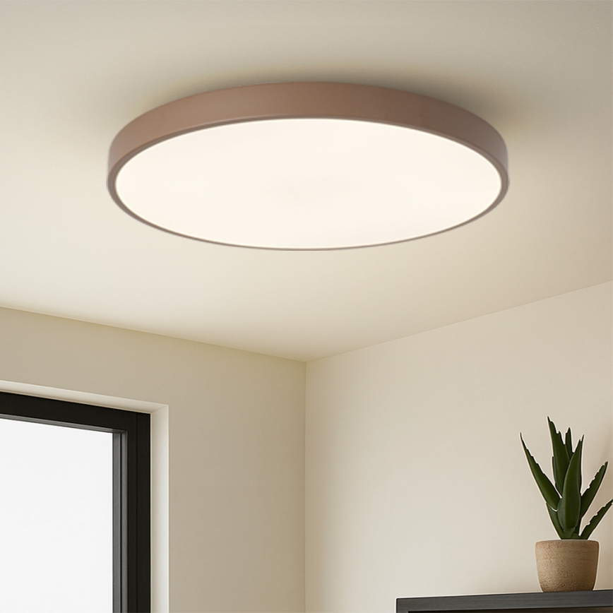 Brilagi - Luminaria LED regulable POOL SMART LED/100W/230V Ø 80 cm 3000-6000K Wi-Fi Tuya + mando a distancia marrón