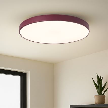 Brilagi - Luminaria LED regulable POOL SMART LED/100W/230V, diámetro 80 cm, 3000-6000K, Wi-Fi Tuya + mando a distancia, color burdeos