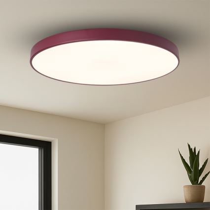 BRILAGI - Luminaria LED regulable POOL SMART LED/128W/230V, diámetro 100 cm, 3000-6000K, Wi-Fi Tuya + control remoto, burdeos