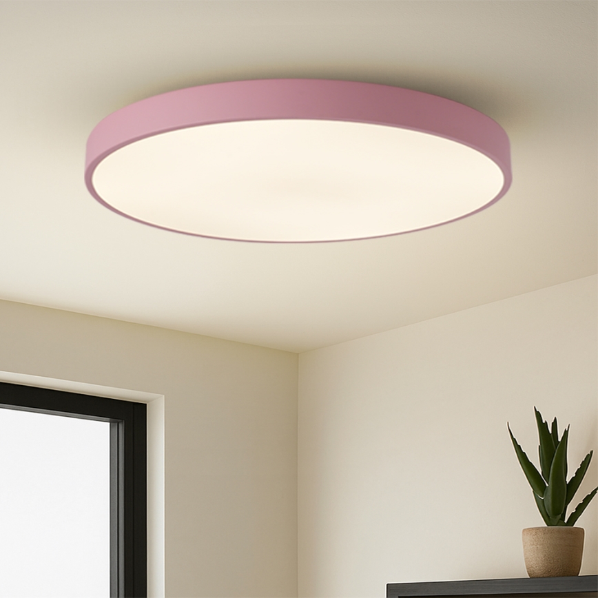 Brilagi - Luminaria LED regulable POOL SMART LED/128W/230V Ø 100 cm 3000-6000K Wi-Fi Tuya + mando a distancia rosa