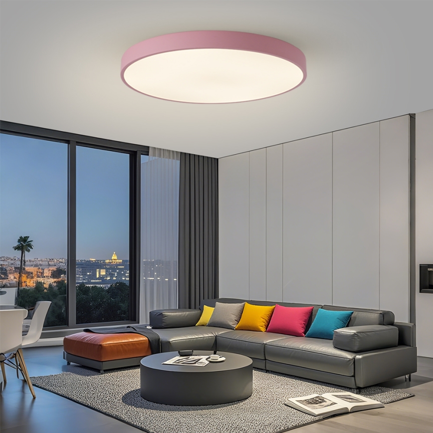 Brilagi - Luminaria LED regulable POOL SMART LED/128W/230V Ø 100 cm 3000-6000K Wi-Fi Tuya + mando a distancia rosa