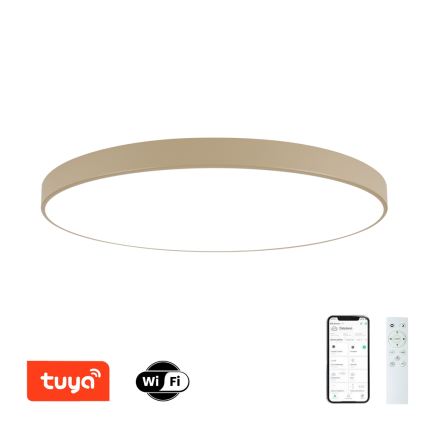 Brilagi - Luminaria de techo LED regulable POOL SMART LED/180W/230V 3000-6000K 120 cm beige Wi-Fi Tuya + control remoto