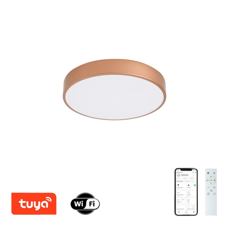 BRILAGI - Lámpara de techo LED regulable POOL SMART LED/48W/230V 3000-6000K diámetro 40 cm Wi-Fi Tuya bronce + mando a distancia