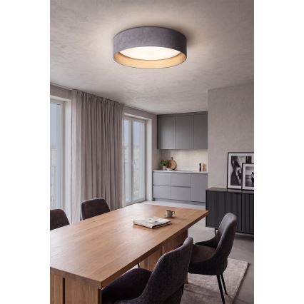 Brilagi - Lámpara de techo LED regulable VELVET SMARTIX STARS LED/24W/230V 3000-6000K Ø 45 cm gris/dorado Wi-Fi Tuya Beacon + mando a distancia