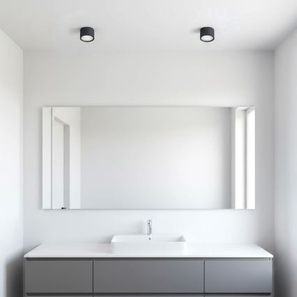 Brilagi - LED Luminaria tipo spot para baño SMOOTH 1xGX53/15W/230V negro IP65