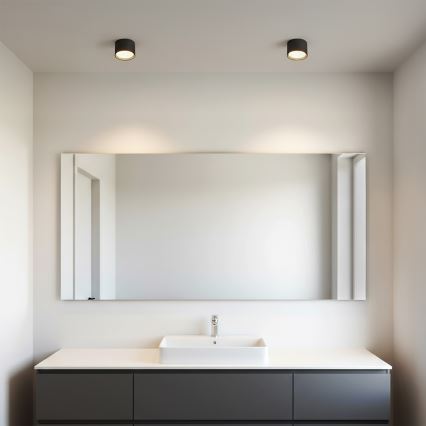 Brilagi - LED Luminaria tipo spot para baño SMOOTH 1xGX53/15W/230V negro IP65