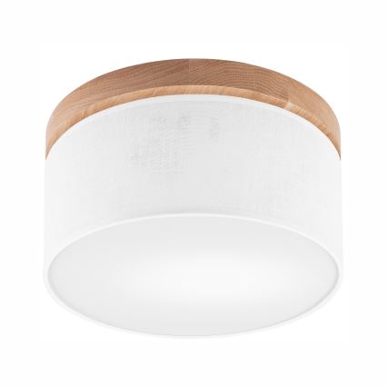 BRILAGI - LED Plafón BELLADONNA 1xE27/15W/230V diá. 30 cm blanco/roble