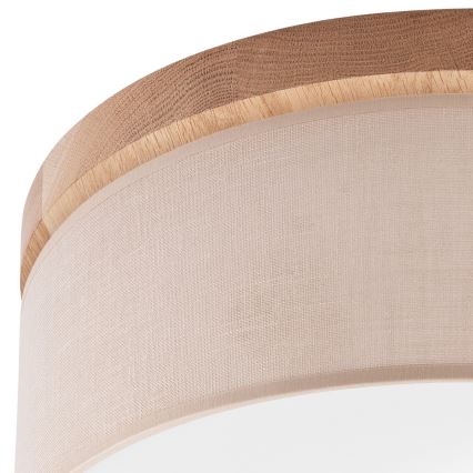 BRILAGI - LED Plafón BELLADONNA 2xE27/15W/230V d. 40 cm beige/roble